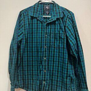 PETER ENGLAND CASUALS Men's PLAID Dress Shirt Size 42CM